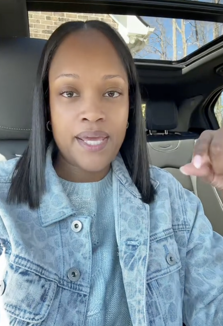 woman talking to a camera